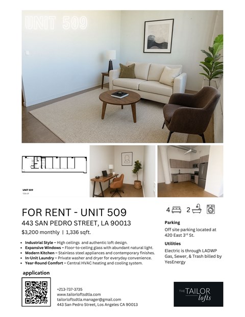 Floor plan for 4 beds, 2 baths, 1506 sqft